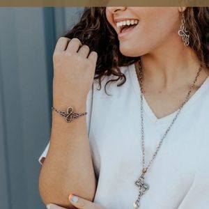 Twisted Silver Bracelet From Monocle Set